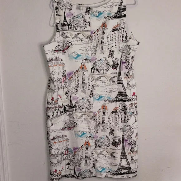 Leslie Fay Black and White Sheath Mini Dress - Picture 7 of 17